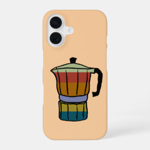 Retro Moka pot iPhone 16 Case