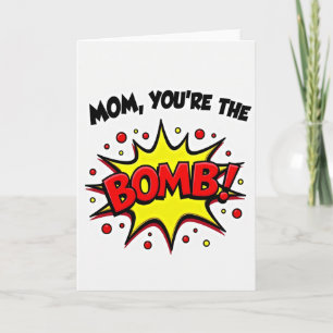 Retro Mom Youre The Bomb Card