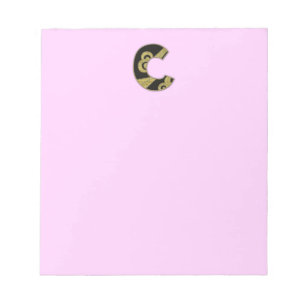 retro monogram - C Notepad