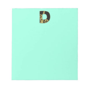 retro monogram - D Notepad
