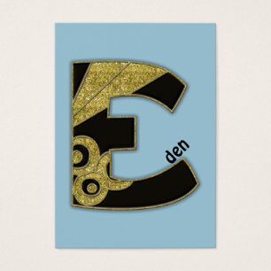 retro monogram - E