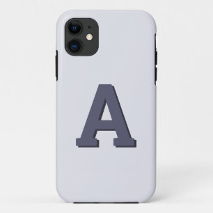 Retro monogram initial modern Case-Mate iPhone case