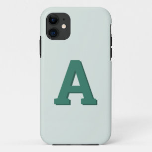 Retro monogram initial modern Case-Mate iPhone case
