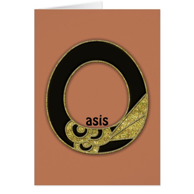 retro monogram - O (Front)