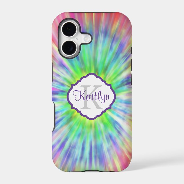 Retro Monogram Tie Dye  iPhone 5 Case (Back)