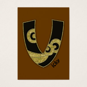 retro monogram - V