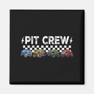 Retro Monster Truck Family T Crew Matching Birthda Magnet