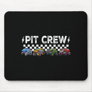 Retro Monster Truck Family T Crew Matching Birthda Mouse Pad