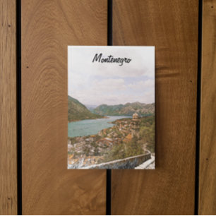 Retro Montenegro Kotor Bay Postcard