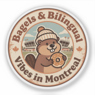 Retro Montreal Beaver & Bagel