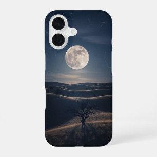 Retro Moonlight Hills iPhone 16 Case