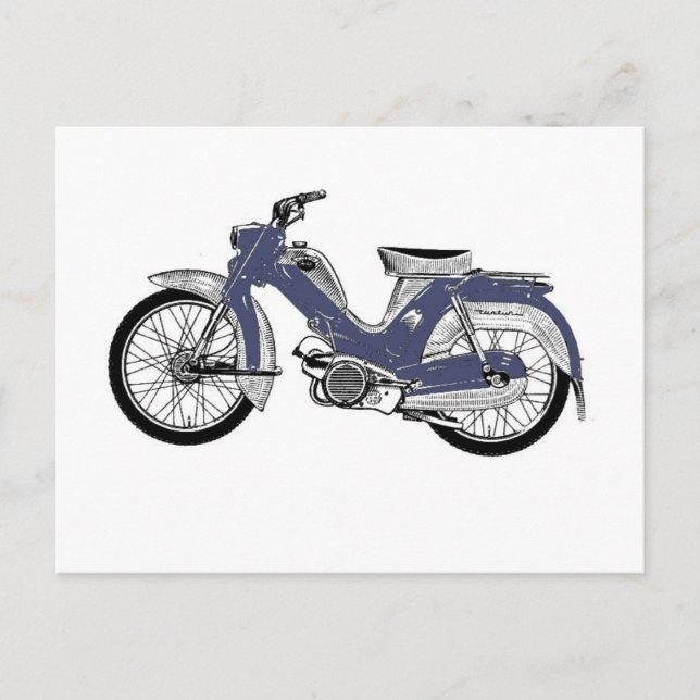 Retro moped Tunturi Postcard (Front)