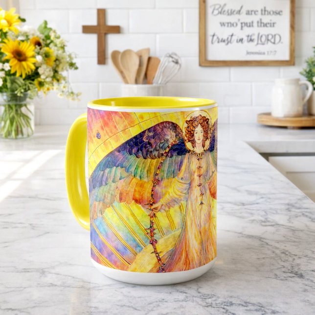 Retro Morning Glory Angel Mug (Creator Uploaded)