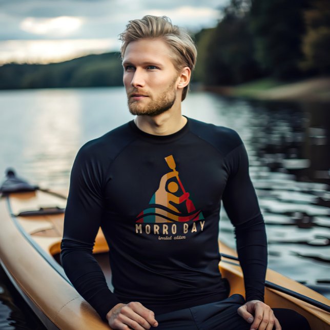 Retro Morro Bay Kayaking T-Shirt (Creator Uploaded)