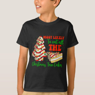 Retro Most Likely To Eat All The Christmas Tree Ca T-Shirt
