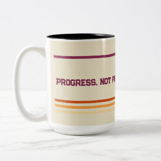 Retro Motivation Coffee Mug – Progress Not Perfect