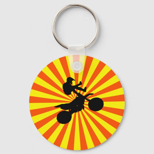 RETRO MOTOCROSS KEY RING (Front)