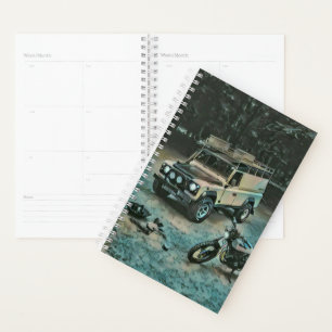 Retro motorcycle gift planner