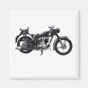 Retro Motorcycle Magnet