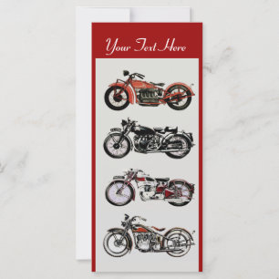 RETRO MOTORCYCLES PARTY Red Black White Grey