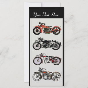 RETRO MOTORCYCLES PARTY Red Black White Grey