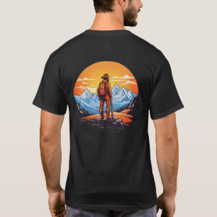 Retro Mountain Explorer Hiking Adventure T-Shirt