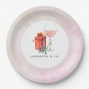Retro Movie Christmas Party Paper Plate