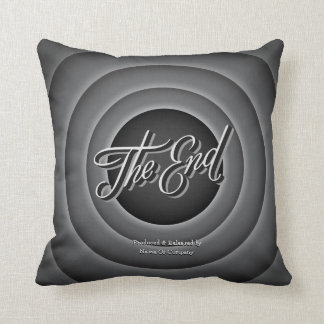 Retro Movie Ending Screen Pillow