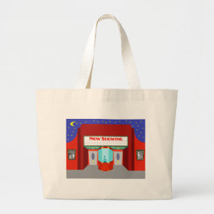Retro Movie Theatre Tote Bag