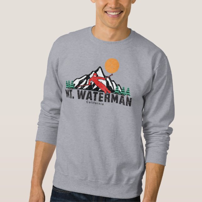 Retro Mt Waterman Ski  Sweatshirt (Front)