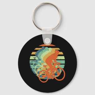 Retro MTB Dirt Biker BMX Bicycle Racer Cyclist Fan Key Ring