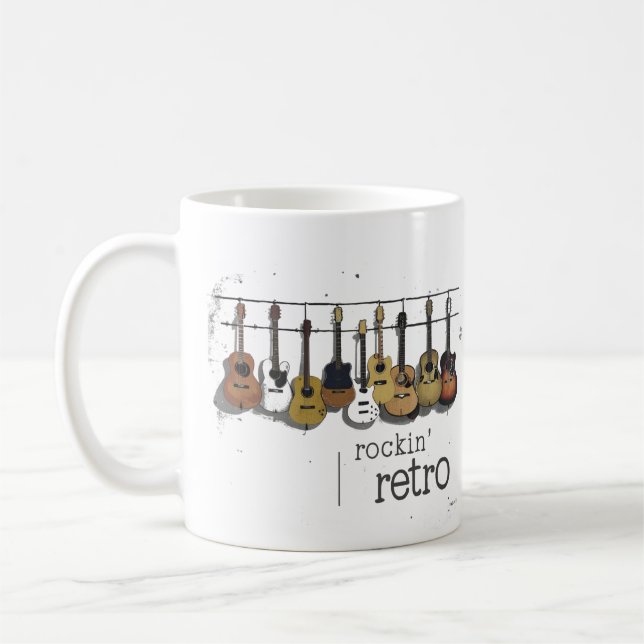 Retro mug, old school design mug, mug for dad (Left)