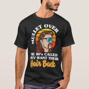 Retro Mullet Fashion 80s Big Hair Themed Party 80s T-Shirt