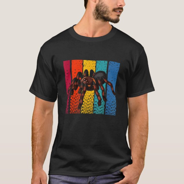 Retro Multi-Legged Horror Hamster Tarantula Graphi T-Shirt (Front)