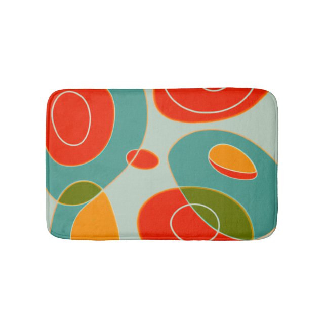 Retro Multicolor   Bath Mat (Front)