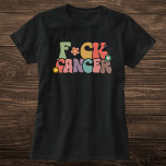 Retro Multicolor Floral F*ck Cancer Bold Quote T-Shirt<br><div class="desc">This bold and empowering "F*ck Cancer" design features a colourful retro style with vibrant shades of orange, yellow, green, and purple. The playful floral accents and cheerful elements contrast with the strong message of resilience and defiance. This shirt is perfect for those who want to express strength and solidarity with...</div>