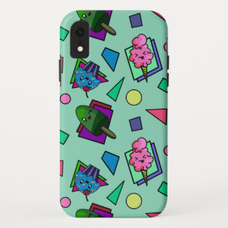 Retro Multicolored Cartoon Sweets & Shapes Pattern Case-Mate iPhone Case