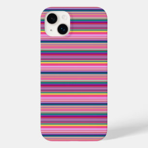 Retro multicolors stripes Case-Mate iPhone 14 plus case