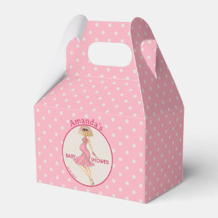 Retro Mum Blonde 2 Baby Shower Party Favour Box
