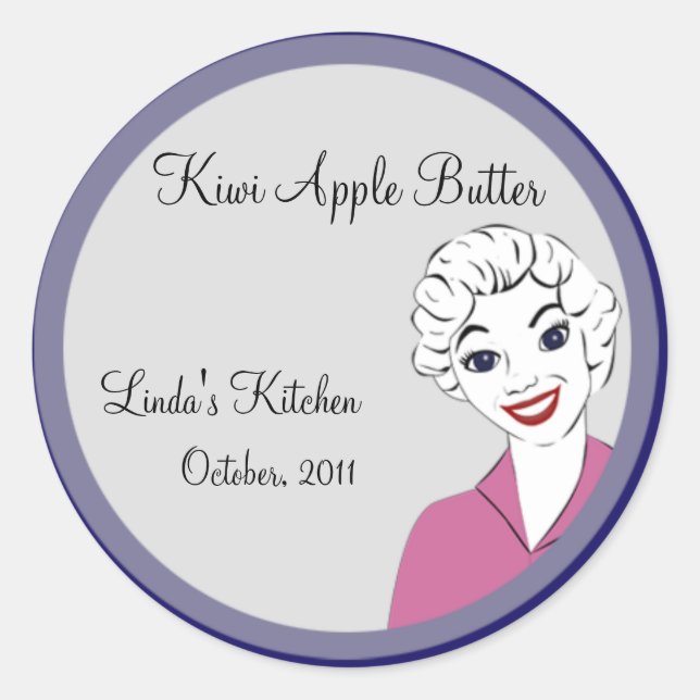 Retro Mum Canning Sticker (Front)