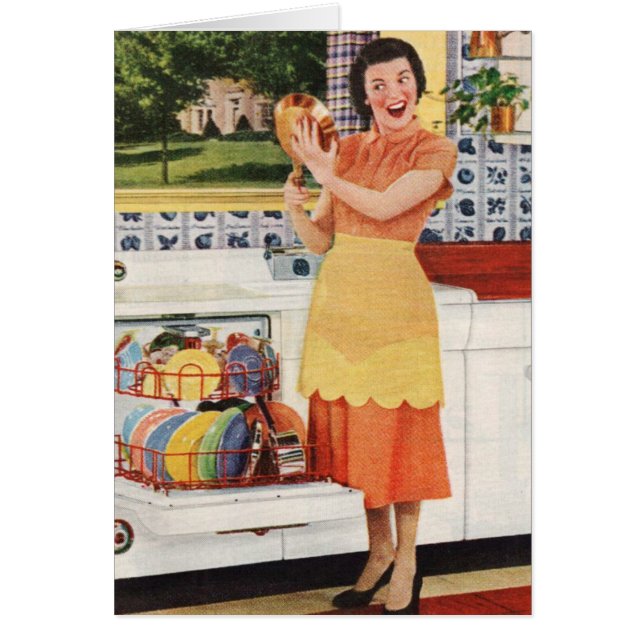 Retro Mum Wants Help with the Dishes, (Front)