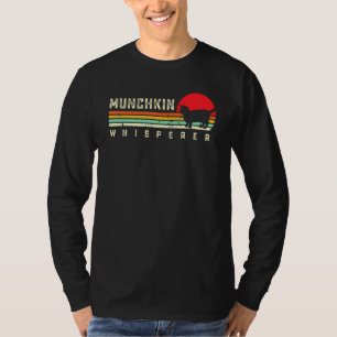 Retro Munchkin Cat Vintage Mini Cat Mum Cute Pet O T-Shirt