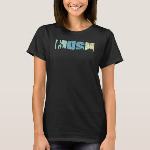 Retro Mush Mushing Sled Dog Sledding Musher T-Shirt