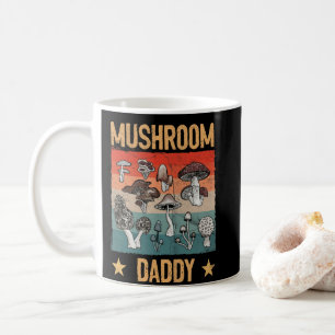 Retro Mushroom Daddy Mycology Fungi Foraging Lover Coffee Mug