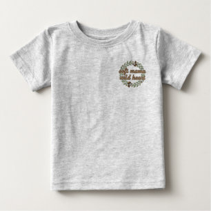 Retro Mushroom Floral Mum SVG Aesthetic Baby T-Shirt