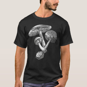 Retro Mushroom Fungi Foraging Spores Shroom Picker T-Shirt
