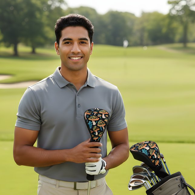 Retro Mushroom Golf Head Cover – Bold & Groovy (Creator Uploaded)