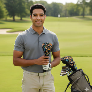 Retro Mushroom Golf Head Cover – Bold & Groovy