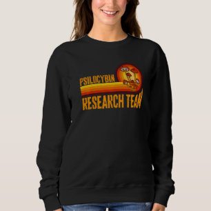 Retro Mushroom Vintage Psilocybin Research Team Sweatshirt