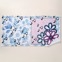 Retro music and floral